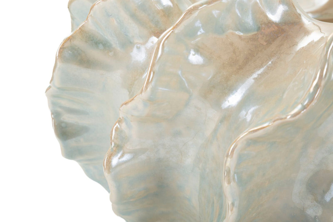 Keramisk cachepot, perlehvid