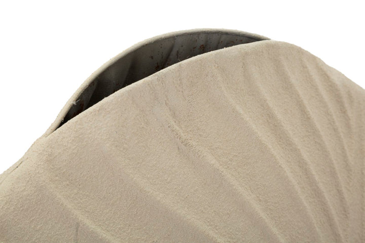 Moderne vase i creme, jern – 41x5x14 cm