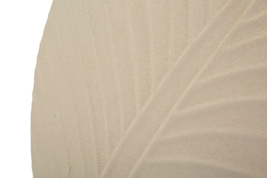 Moderne vase i creme, jern – 41x5x14 cm