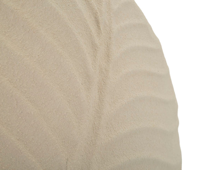 Moderne vase i creme, jern – 32x5x13 cm