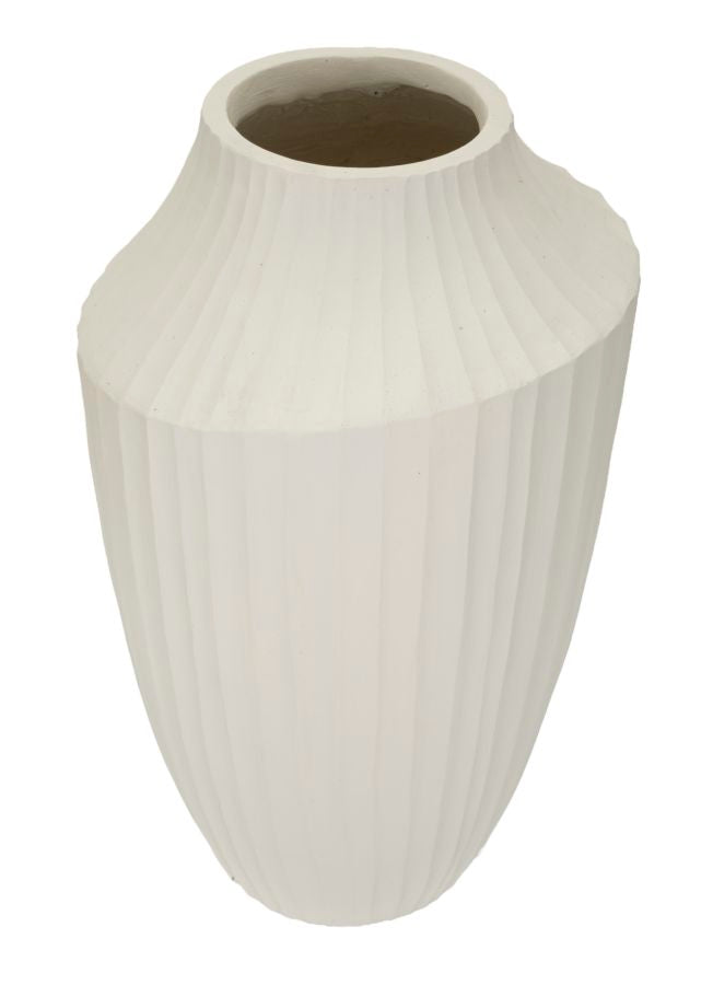 Vase i cremehvid – 28x5x50 cm