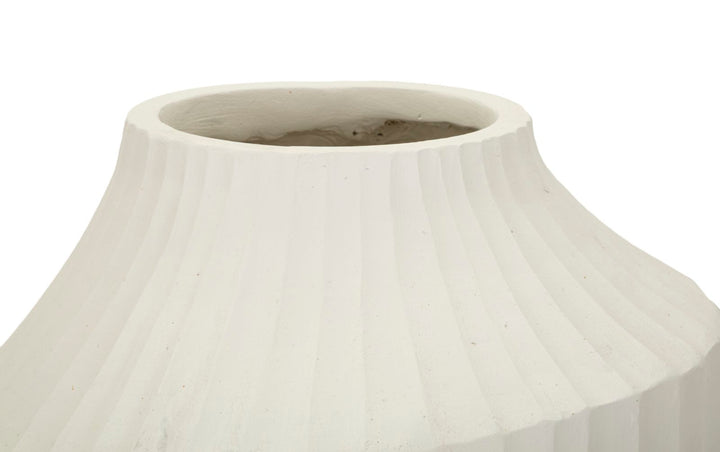 Vase i cremehvid – 28x5x50 cm