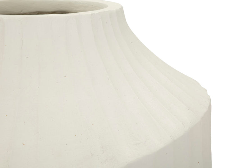 Vase i cremehvid – 28x5x50 cm