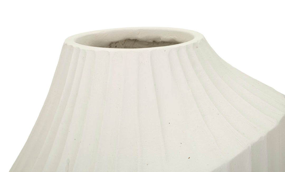 Vase i cremehvid – 22x5x38 cm