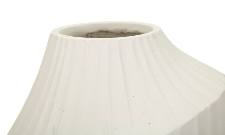Vase i cremehvid – 22x5x38 cm
