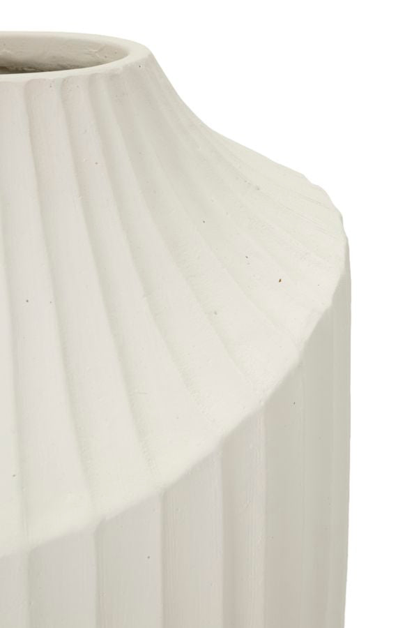 Vase i cremehvid – 22x5x38 cm