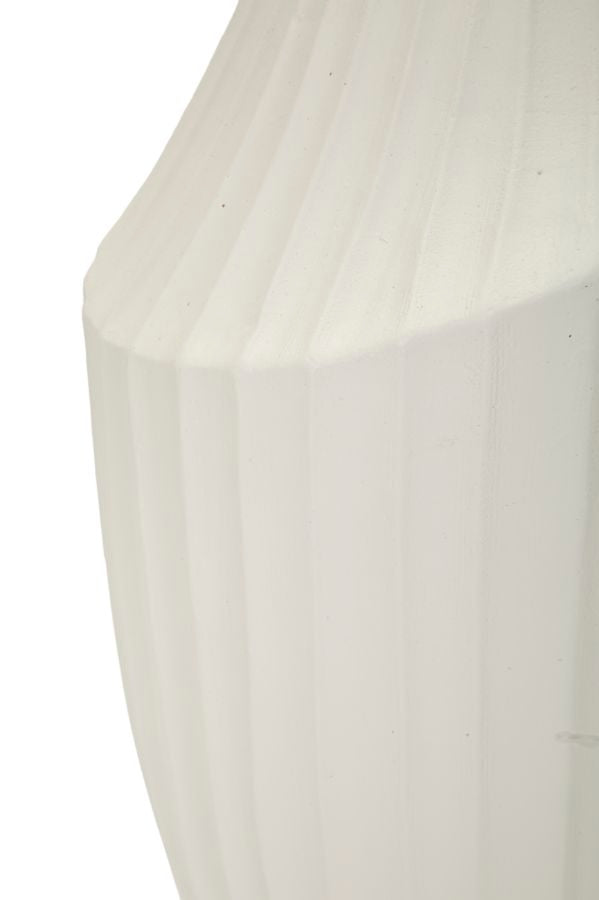 Vase i cremehvid – 22x5x38 cm