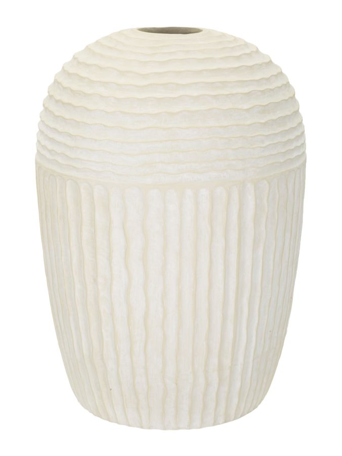 Vase i creme, mgo materiale – 39x56 cm