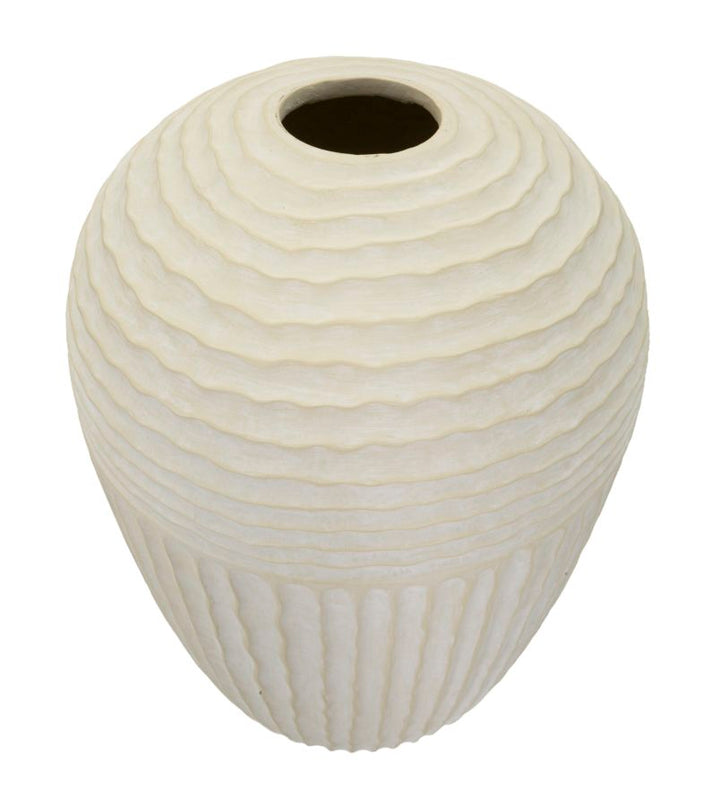 Vase i creme, mgo materiale – 39x56 cm