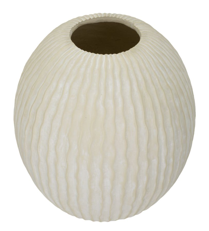 Vase i creme, mgo materiale – 36x5x38 cm