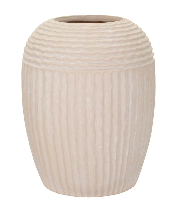 Vase i cremehvid – 30x38x5 cm