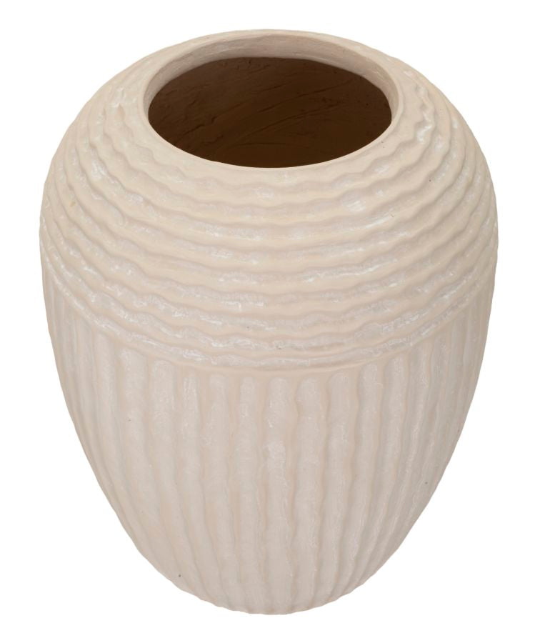 Vase i cremehvid – 30x38x5 cm