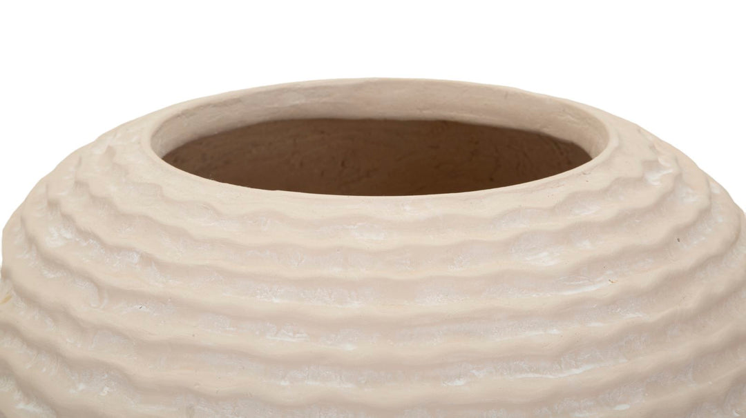 Vase i cremehvid – 30x38x5 cm