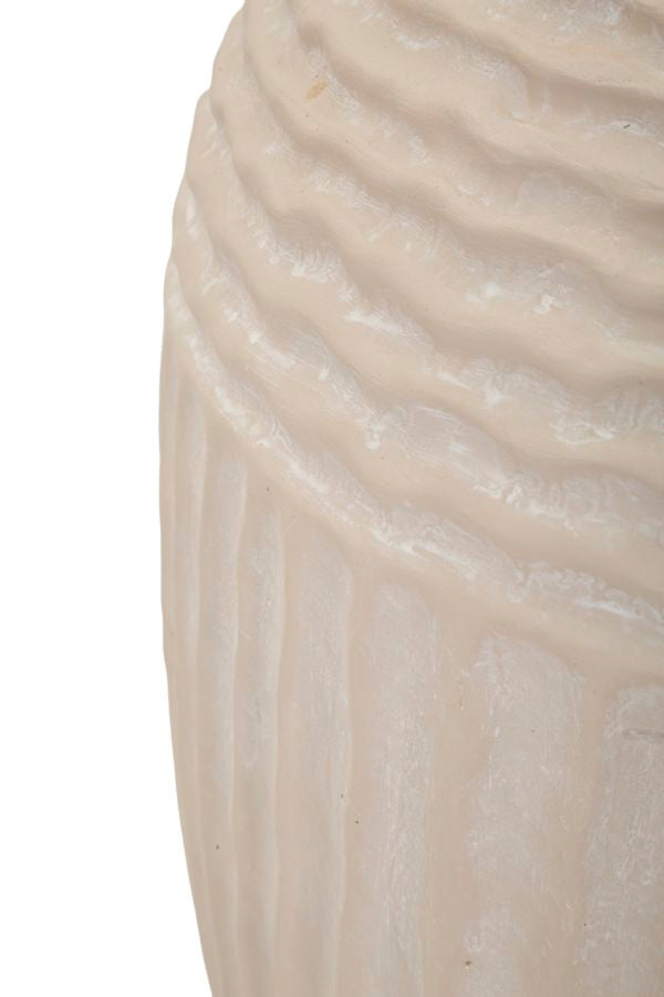 Vase i cremehvid – 30x38x5 cm