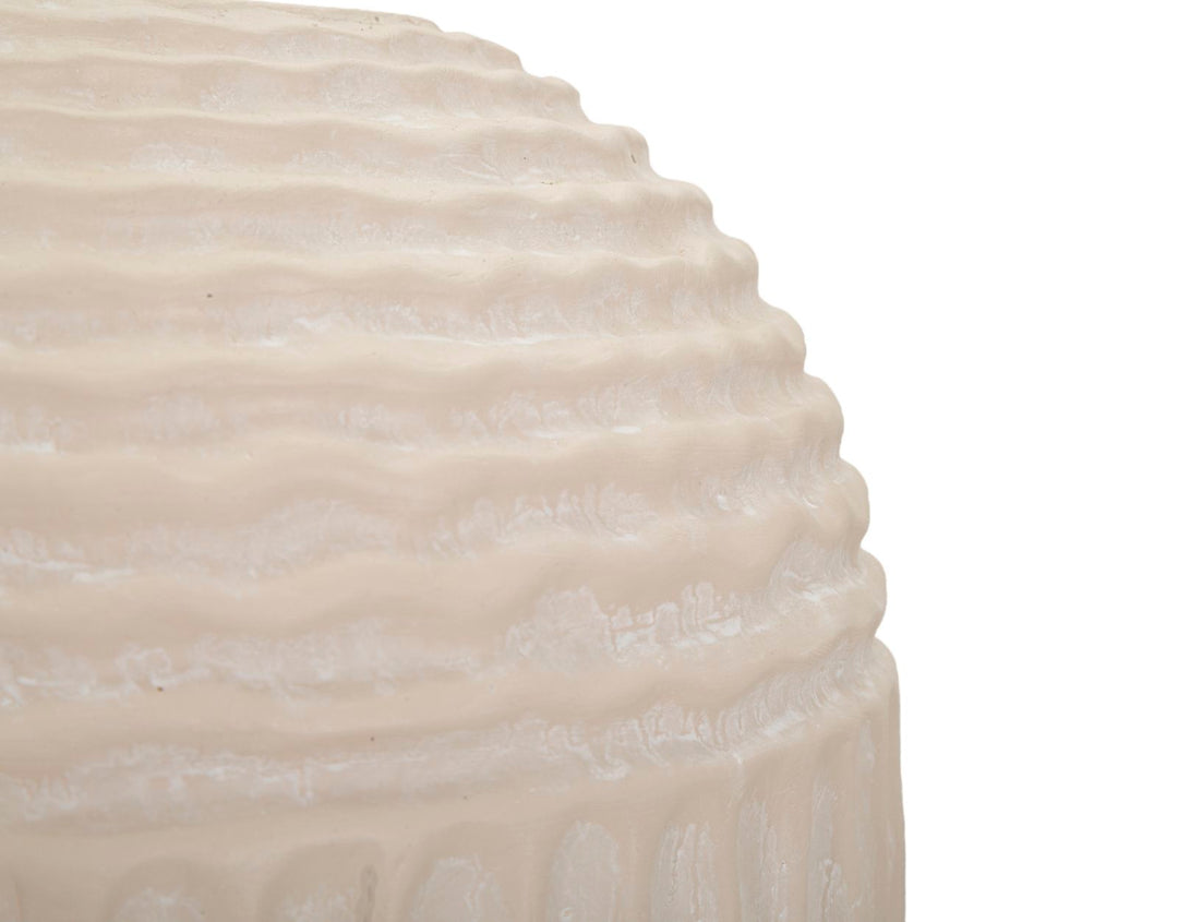 Vase i cremehvid – 30x38x5 cm