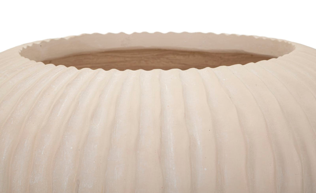 Vase i cremehvid – 35x18 cm