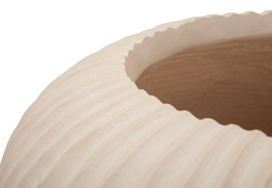 Vase i cremehvid – 35x18 cm