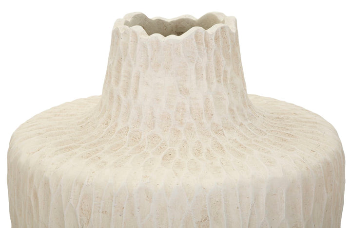 Vase i cremehvid – 29x5x57 cm