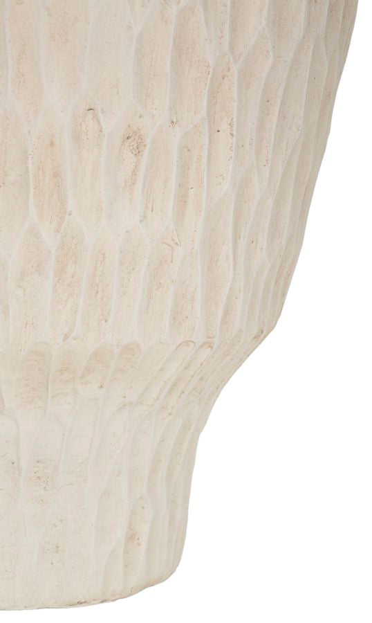 Vase i cremehvid – 29x5x57 cm