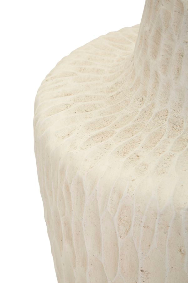 Vase i cremehvid – 29x5x57 cm