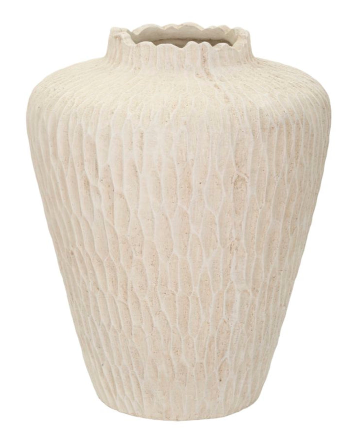 Vase i cremehvid