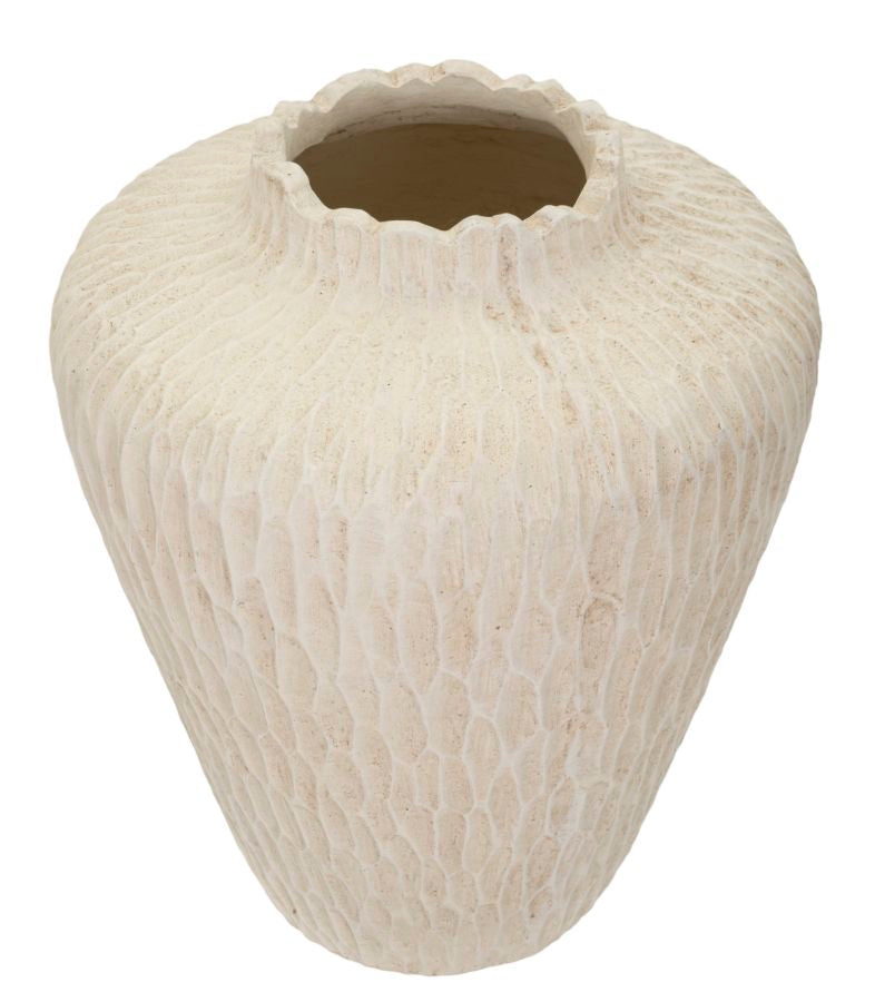 Vase i cremehvid
