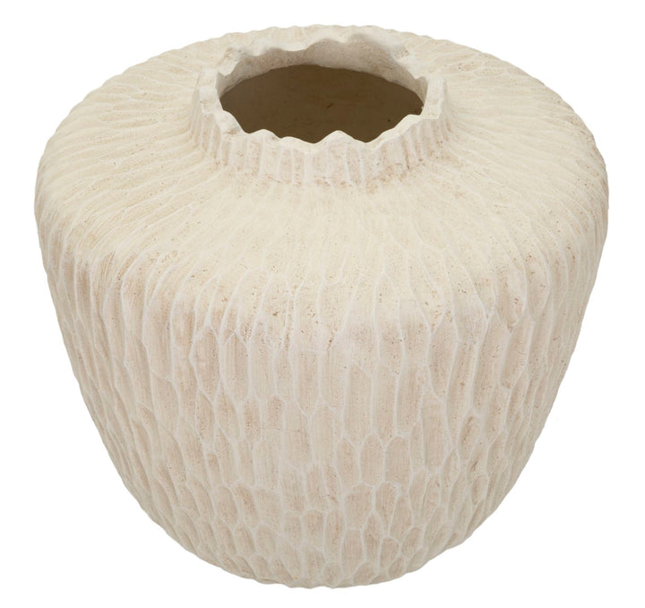 Vase i creme – 35x32x5 cm