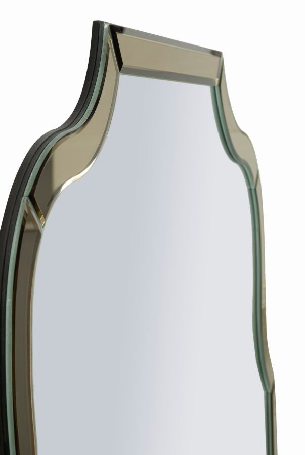 Glam spejl med guldfarvet ramme, 78x93 cm