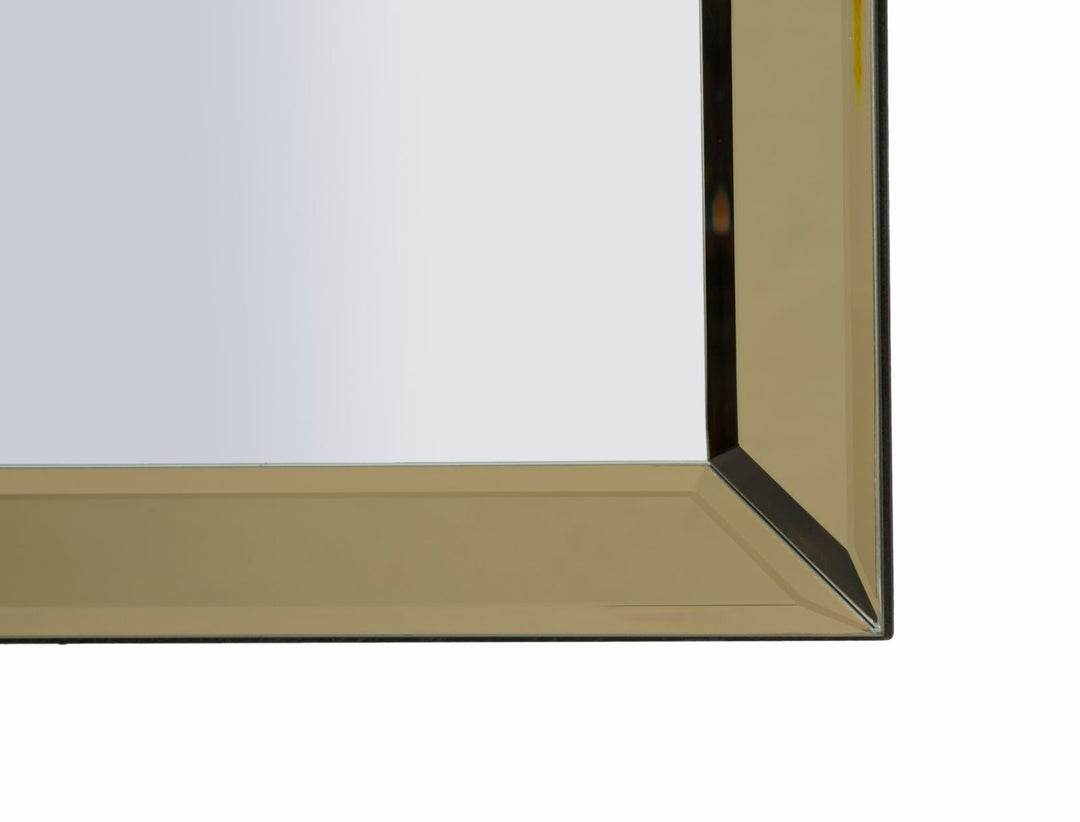Glam spejl med guldfarvet ramme, 78x93 cm