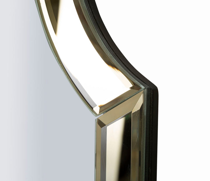 Glam spejl med guldfarvet ramme, 78x93 cm