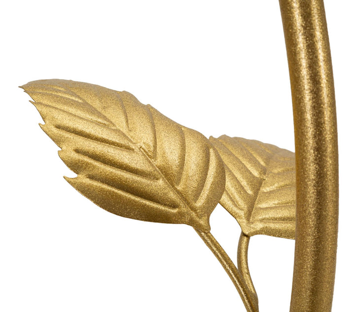 Glam bord i guldfarve, jern og glas – 54x69x5 cm