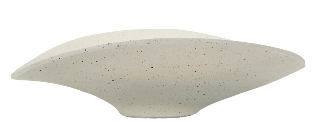 Bakke i creme af polyresin – 41x41x12 cm