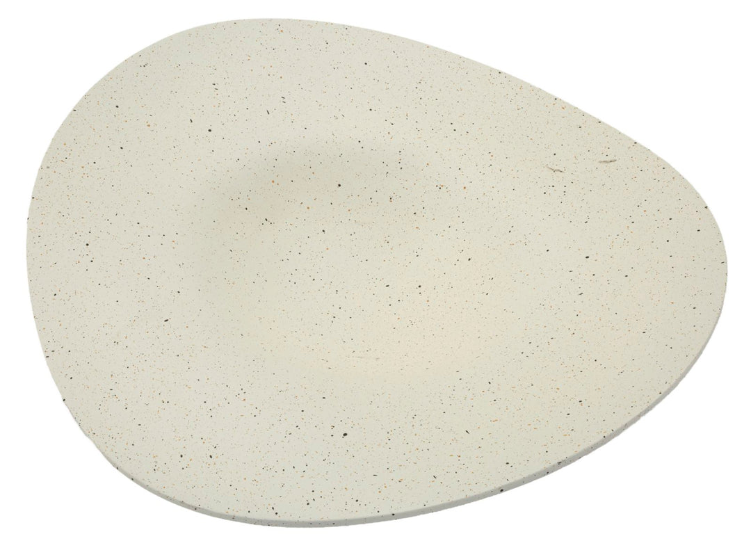 Bakke i creme af polyresin – 41x41x12 cm