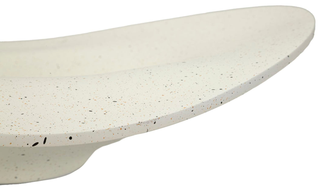 Bakke i creme af polyresin – 41x41x12 cm