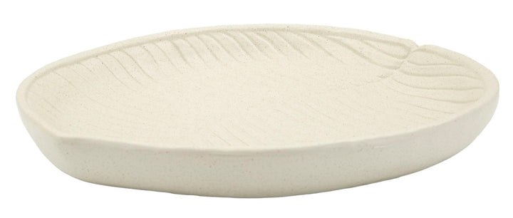 Bakke i creme af polyresin – 33x29x4 cm