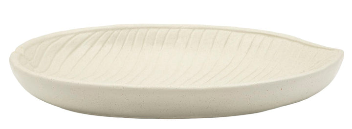 Bakke i creme af polyresin – 33x29x4 cm