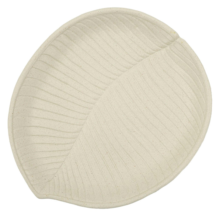 Bakke i creme af polyresin – 33x29x4 cm