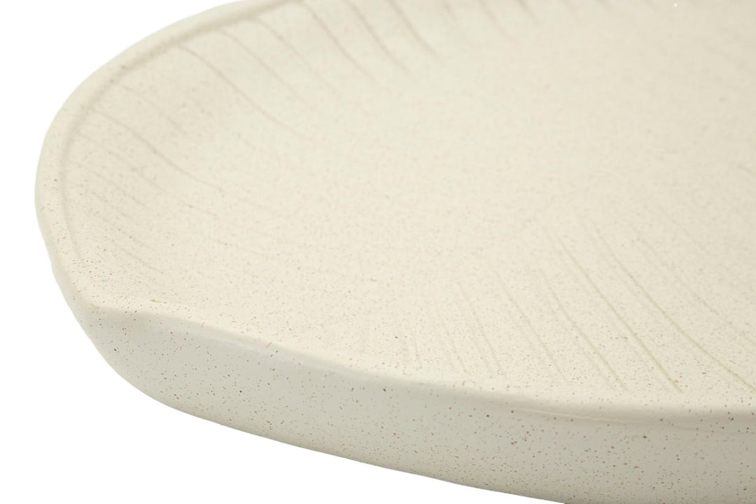 Bakke i creme af polyresin – 33x29x4 cm