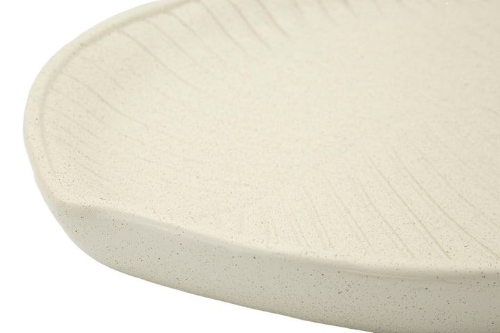 Bakke i creme af polyresin – 33x29x4 cm