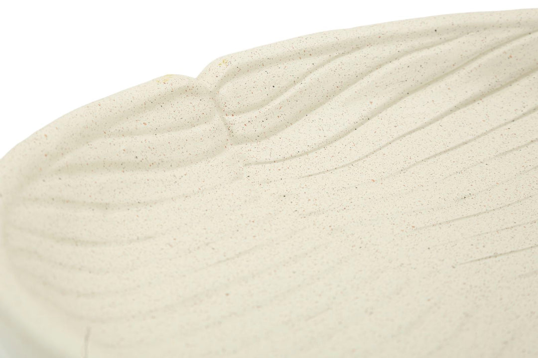 Bakke i creme af polyresin – 33x29x4 cm