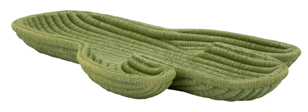 Bakke i grøn af polyresin – 34x20x3 cm