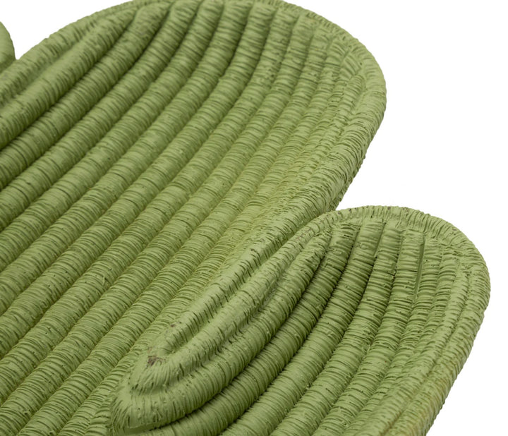 Bakke i grøn af polyresin – 34x20x3 cm