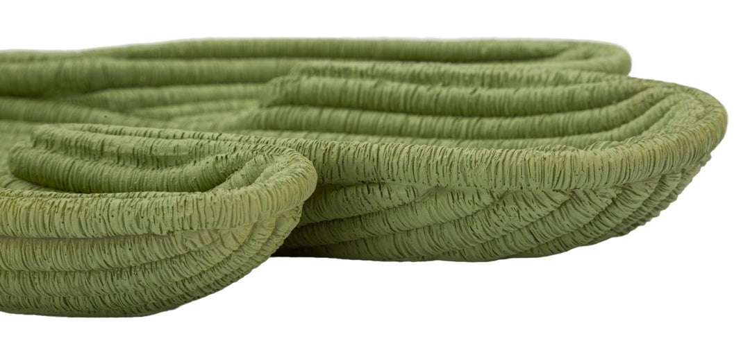 Bakke i grøn af polyresin – 34x20x3 cm