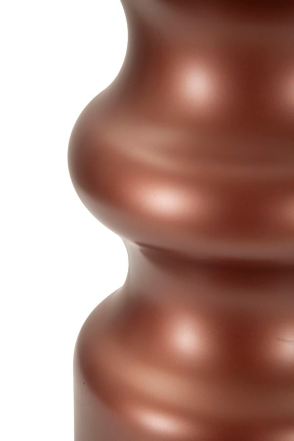 Glam bordlampe i guldfarve, glas, metal og stof – 40x5x69 cm