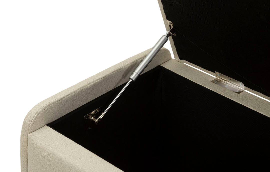 Glam entrébænk i guldfarve, fyrretræ, mdf og metal – 130x45x45 cm