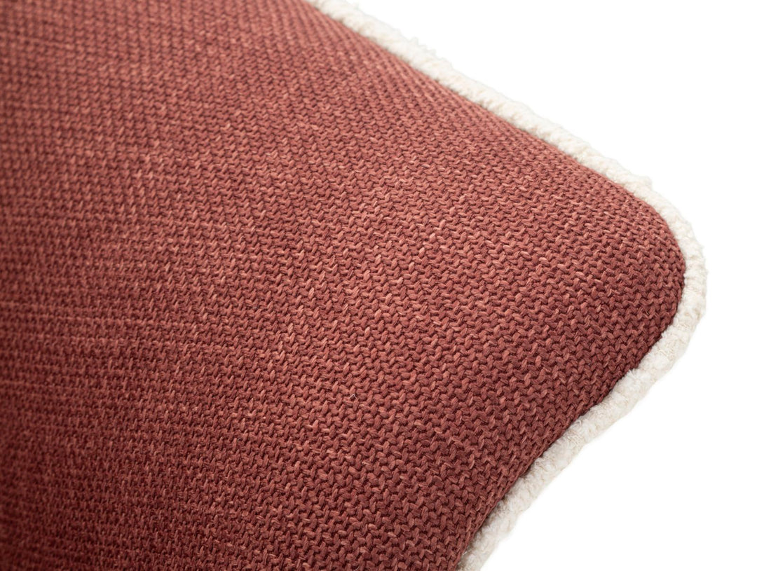 Lænetol i bordeaux rød, polyester – 70x72x75, 44x5 cm
