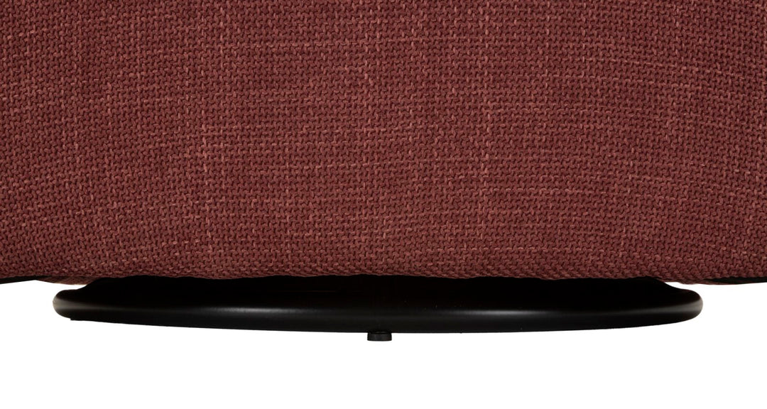 Lænetol i bordeaux rød, polyester – 70x72x75, 44x5 cm