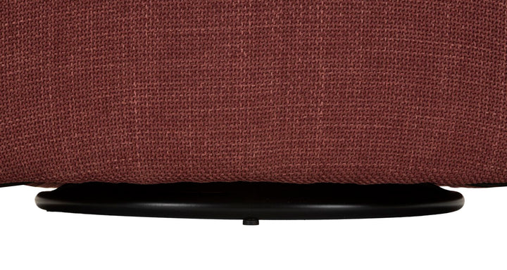 Lænetol i bordeaux rød, polyester – 70x72x75, 44x5 cm