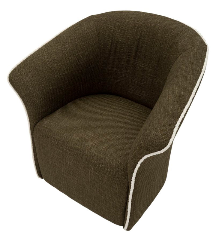 Lænetol i grøn, polyester – 70x72x75, 44x5 cm