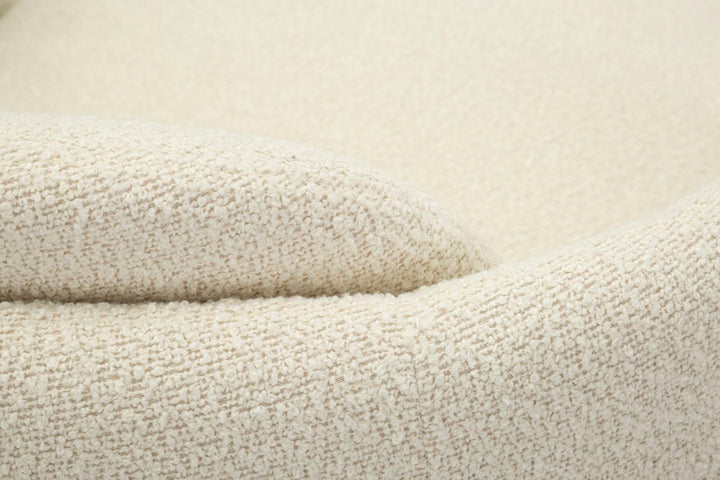 Lænetol i creme, polyester – 70x72x75, 44x5 cm